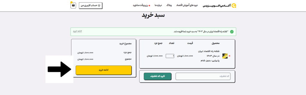 بررسی سبد خرید