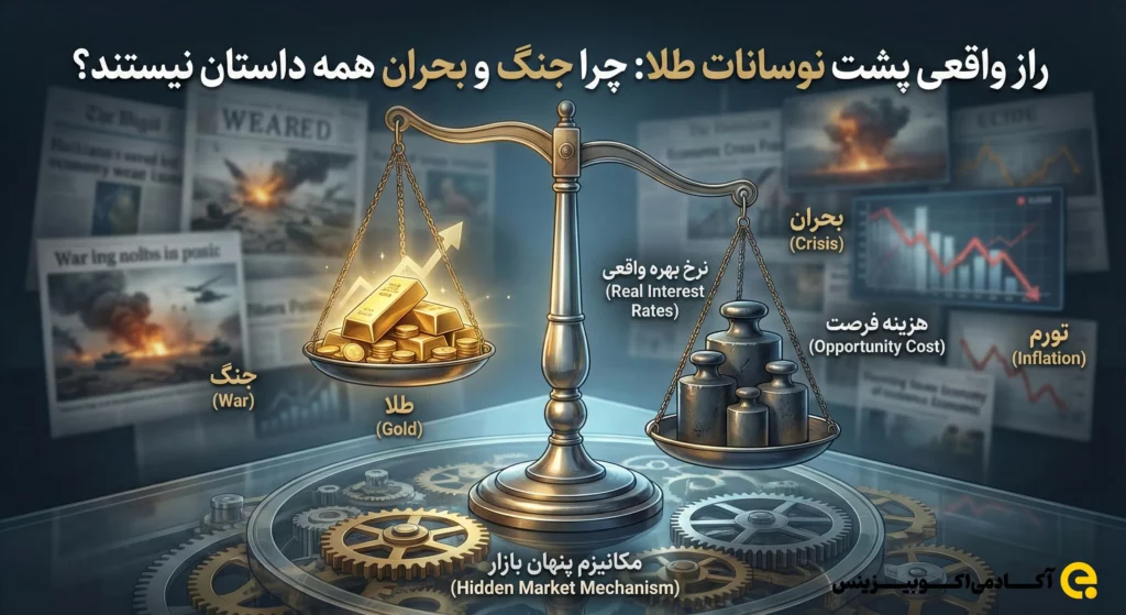 راز واقعی پشت نوسانات طلا: چرا جنگ و بحران همه داستان نیستند